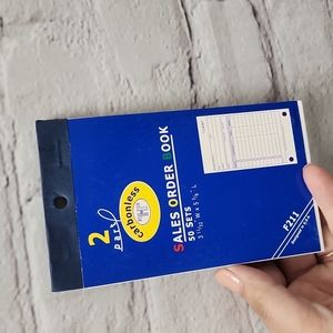 Sales order books Recordkeeping